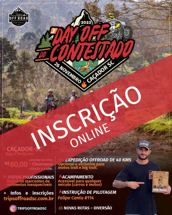 Inscrição Day Off Contestado 2022